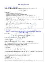 Bài tập Đại số và Giải tích Lớp 11 Nhị thức Newton - Vũ Tuấn Anh